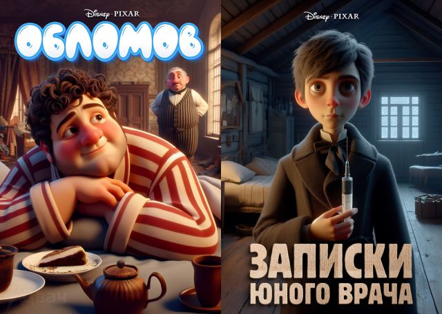 Если бы Pixar и Disney решили экранизировать русскую классику